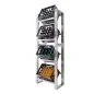 Preview: Stainless steel crate rack for four crates vertical - view 3 Preview: Stainless steel crate rack for four crates vertical - view 3