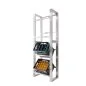 Preview: Stainless steel crate rack for four crates vertical - view 4 Preview: Stainless steel crate rack for four crates vertical - view 4