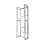 Preview: Stainless steel crate rack for four crates vertical - view 6 Preview: Stainless steel crate rack for four crates vertical - view 6