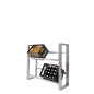 Preview: Stainless steel crate rack for four crates horizontal - view 3 Preview: Stainless steel crate rack for four crates horizontal - view 3