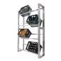 Preview: Stainless steel crate rack for eight crates - view 2 Preview: Stainless steel crate rack for eight crates - view 2