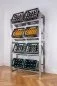 Preview: Stainless steel crate rack for eight crates - view 1 Preview: Stainless steel crate rack for eight crates - view 1