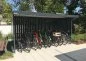 Preview: Fahrradüberdachung "Tia" mit Stahlpaneelen Preview: Fahrradüberdachung "Tia" mit Stahlpaneelen