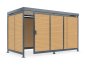 Mobile Preview: Bicycle shelter K4 Larch wood
