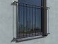 Preview: French balcony Basic 2 - powder coated - wall mounted in front - real