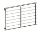 Preview: French balcony Line stainless steel - wall mounted in front - detail