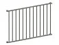 Mobile Preview: French balcony Basic 3 galvanized - wall mounted in front - detail