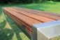 Mobile Preview: Picnic bench wood stainless steel combination 6