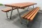 Preview: Picnic table wood stainless steel combination 2