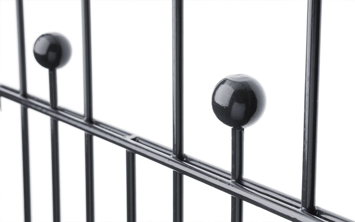 Preview: Steel mesh fence 6/6/6 with posts model WIEN - detail 2