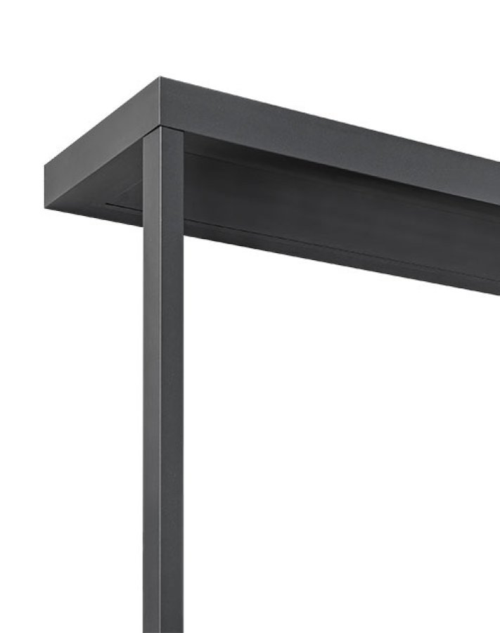 Preview: Eckstütze / Stützpfosten für Vordach Modell Platin