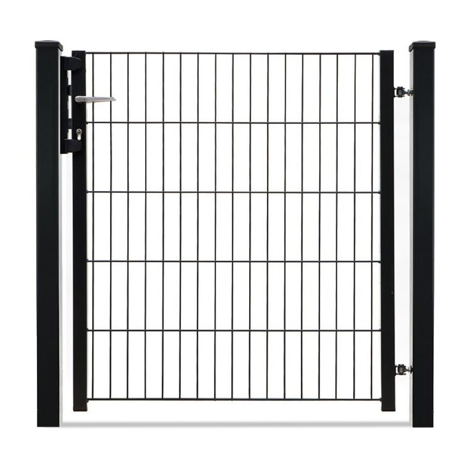 Preview: Gartentor Vario light BLACKY einflügelig tiefschwarz RAL 9005