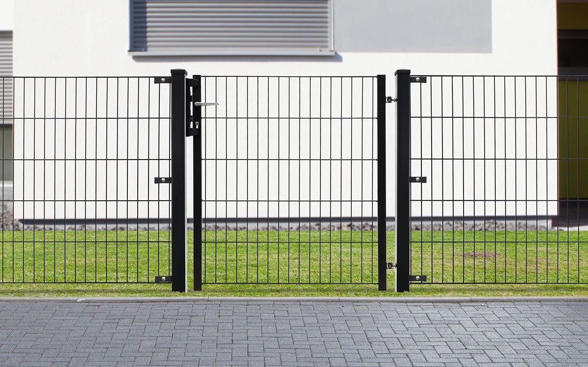 Preview: Gartentor Vario light BLACKY einflügelig Beispiel