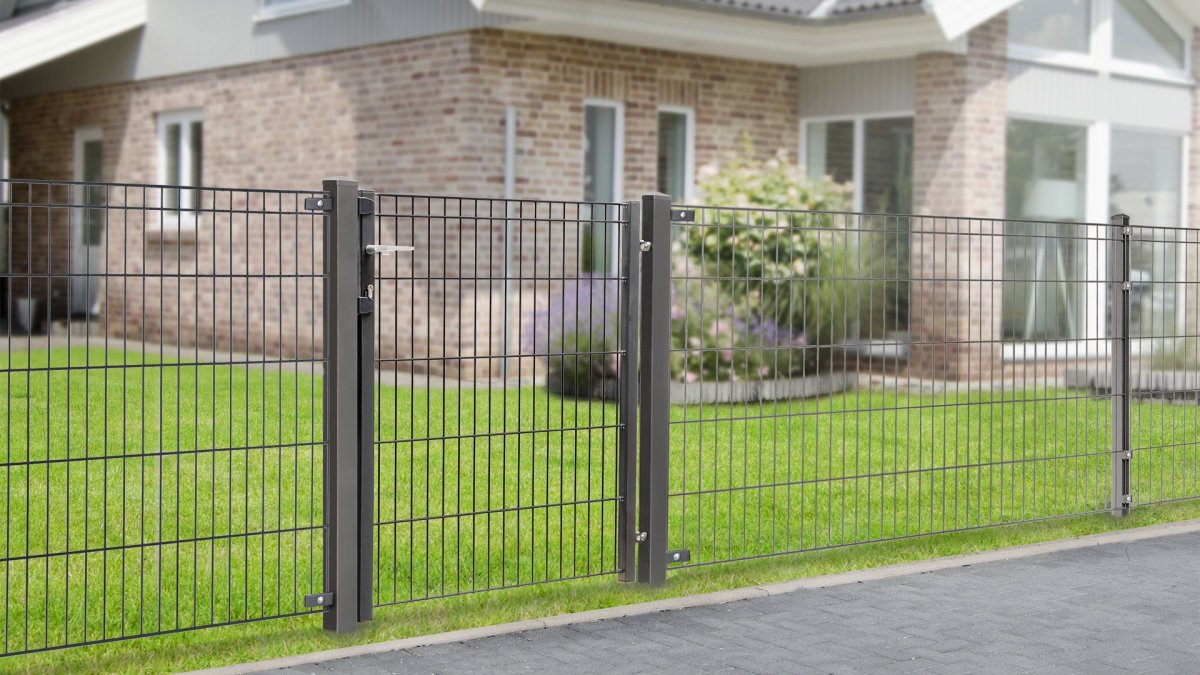 Preview: Gartentor Vario light MICHL Beispiel anthrazit