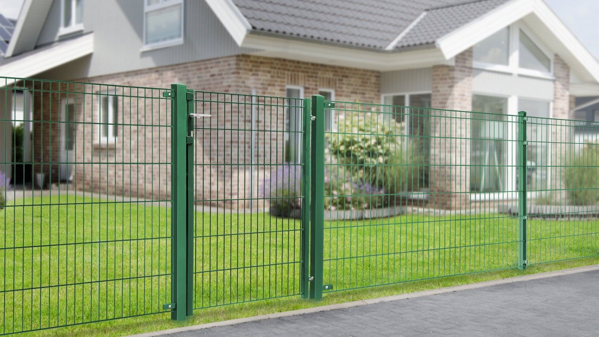 Preview: Gartentor Vario light MICHL Beispiel moosgrün