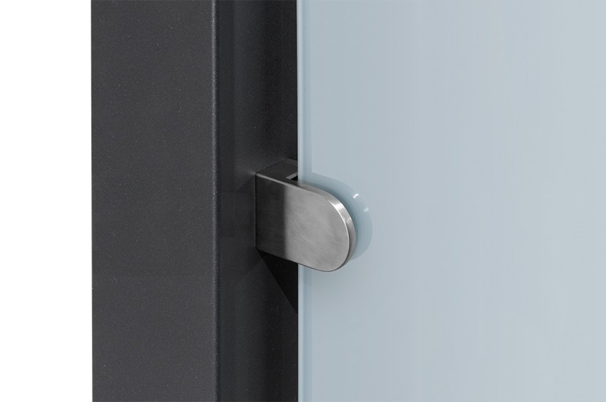 Preview: Seitenteil VSG Verglasung & Glasklemmhalter - Detail 2