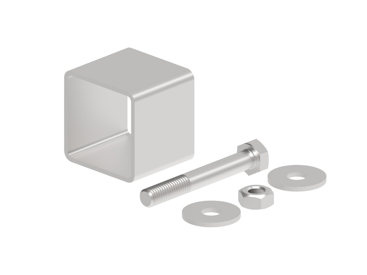 Preview: Zaunverbinder für Modell Simple - Edelstahl