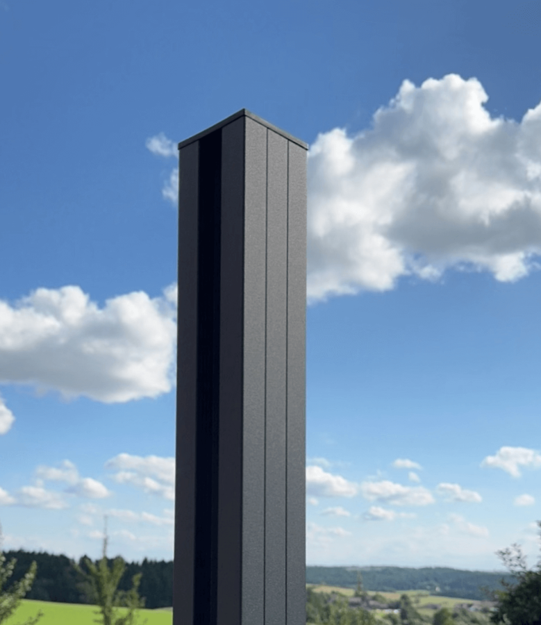 Preview: Zaunpfosten - Sichtschutz Zaun System Flexo - Aluminium 68x68mm