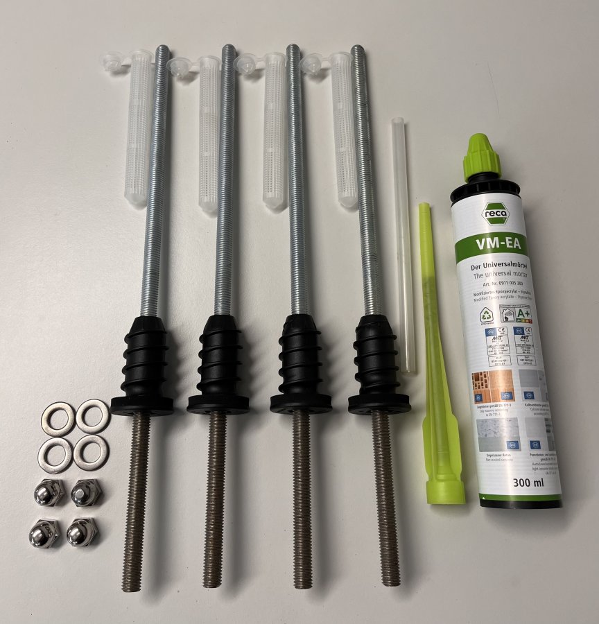 Preview: Befestigungsset für WDVS Wärmedämmung vorgesetzt