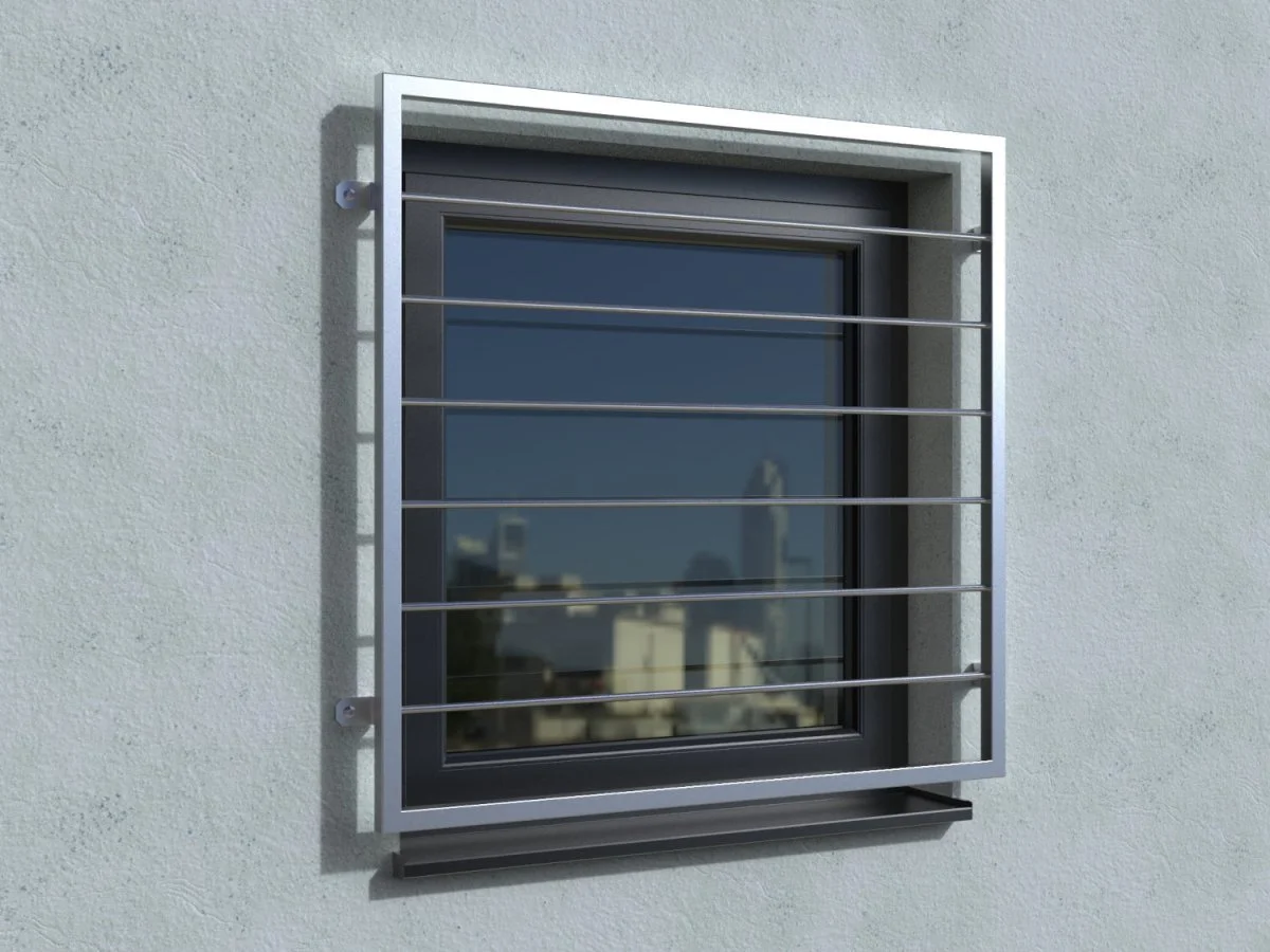 Einbruchschutz Fenstergitter Sicherung 1-12 Fenster Edelstahl