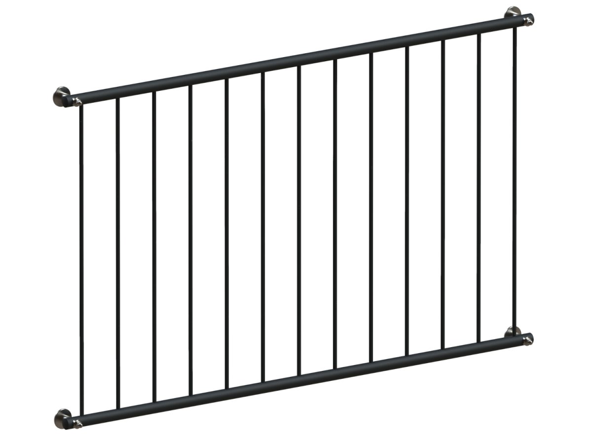 Preview: French balcony model Basic - powder coated