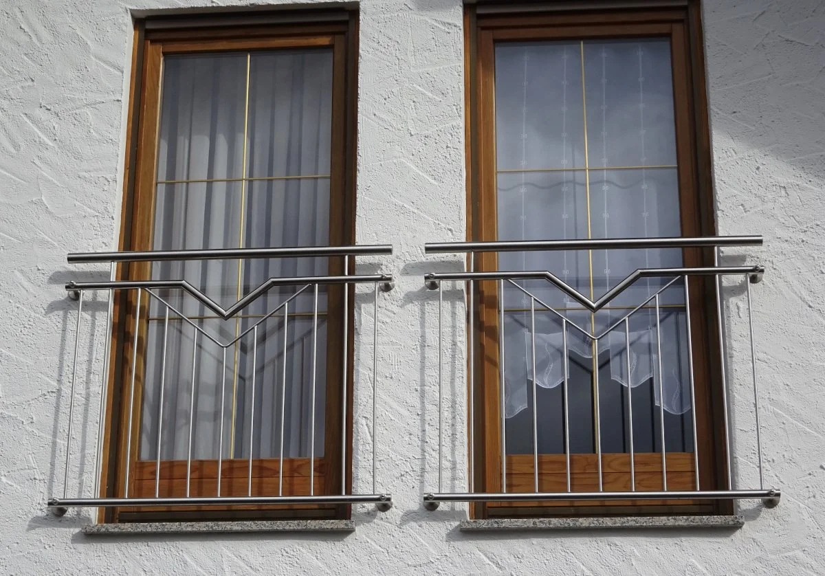 French balcony model Paris - stainless steel