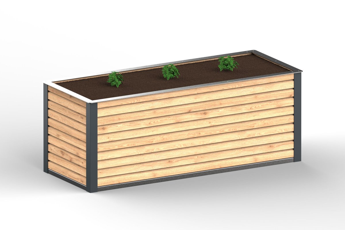 Preview: Hochbeet Groß - Eckabdeckung RAL7016