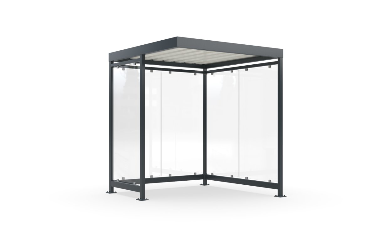 Preview: Roofing, smoking shelter, smoking cabin cologne K2 a/b - 216cm x 216cm