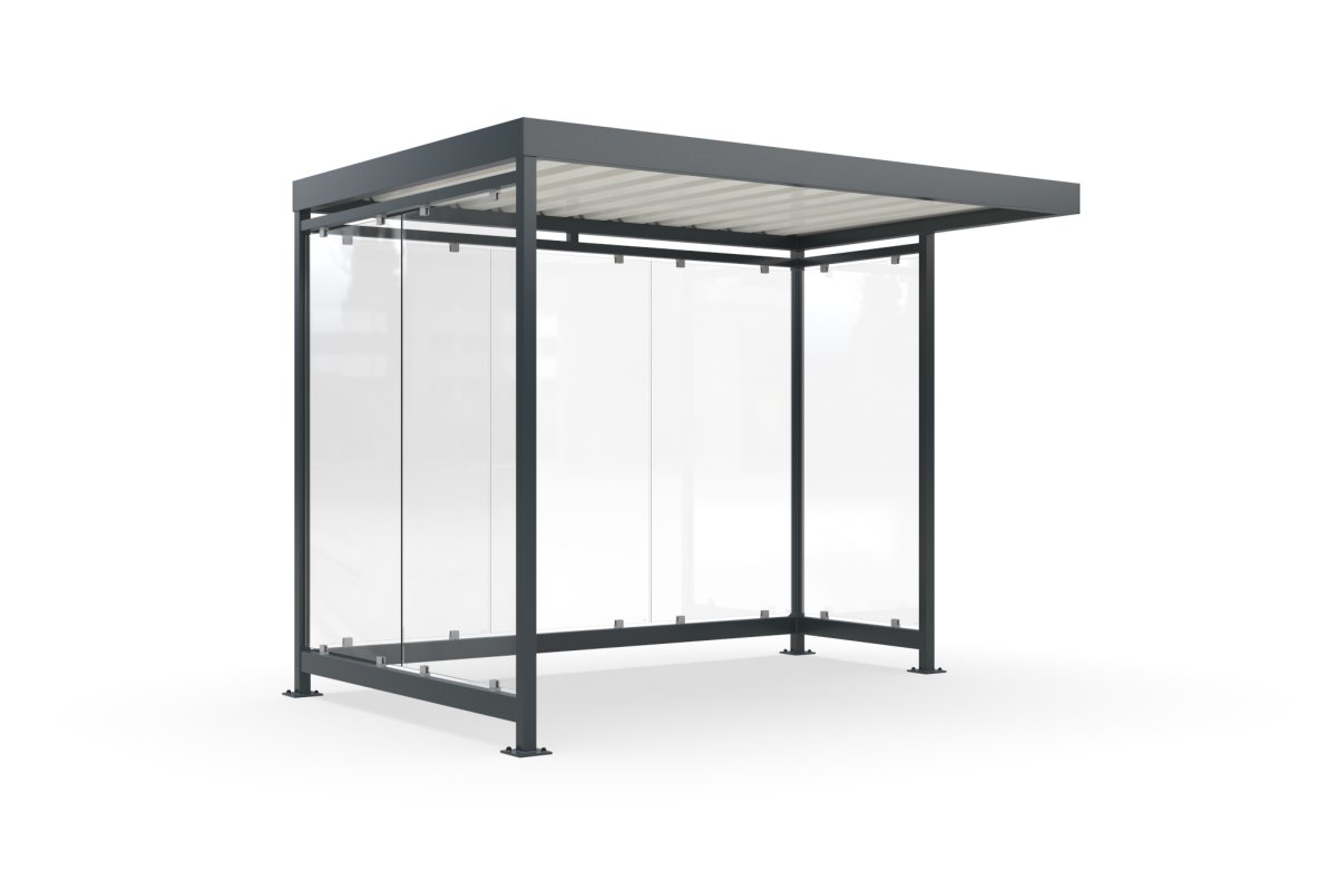 Preview: Roofing, smoking shelter, smoking cabin WSM cologne K3 b/a - 318cm x 216cm