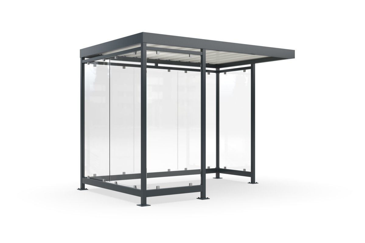 Preview: Roofing, smoking shelter, smoking cabin WSM cologne K3 c/a - 318cm x 216cm