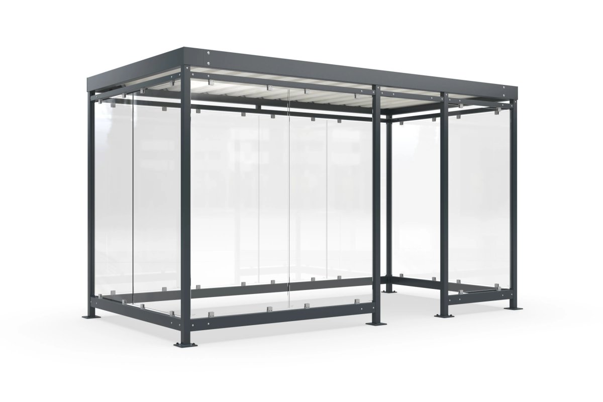 Preview: Raucherkabine Fahrradhaus Modell K4 d/c Bausatz