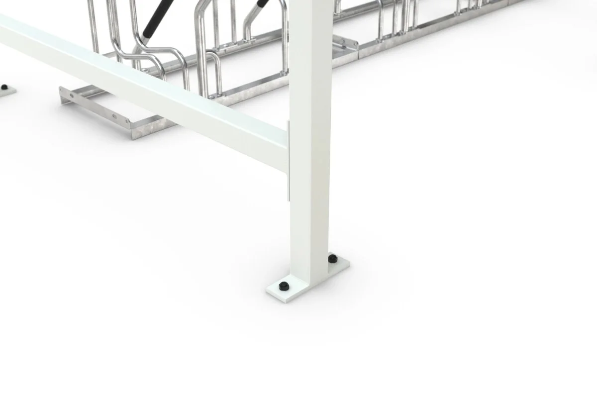 Überdachung Leipzig L10 RAL 9002 Detail 1