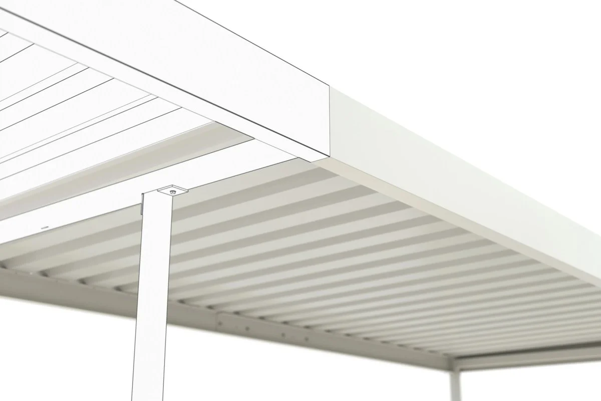 Überdachung Leipzig L15 RAL 9002 Detail 3