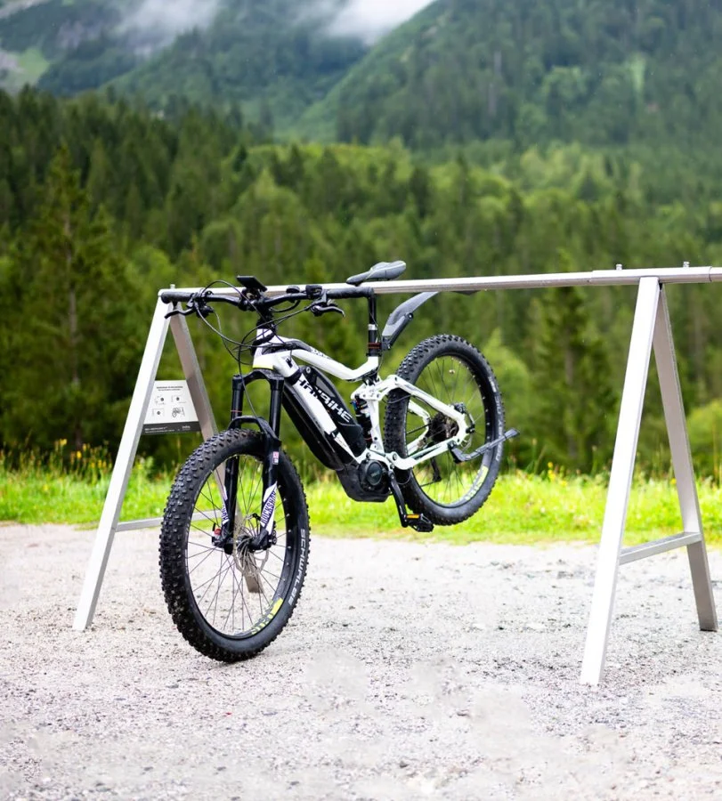 Sattelständer aus Edelstahl, Fahrrad Aufhängebügel - Bikeport A Frame