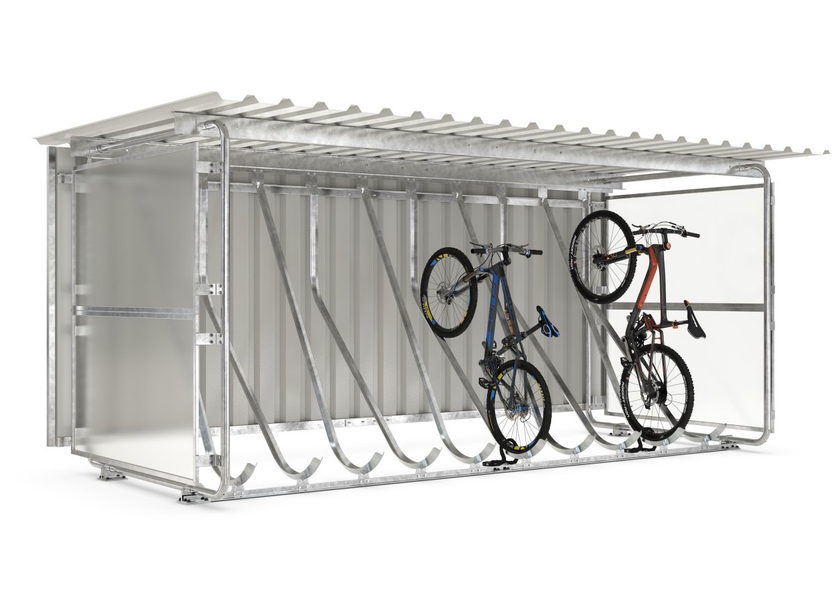 Preview: Fahrradüberdachung Fahrradunterstand Modell Amsterdam