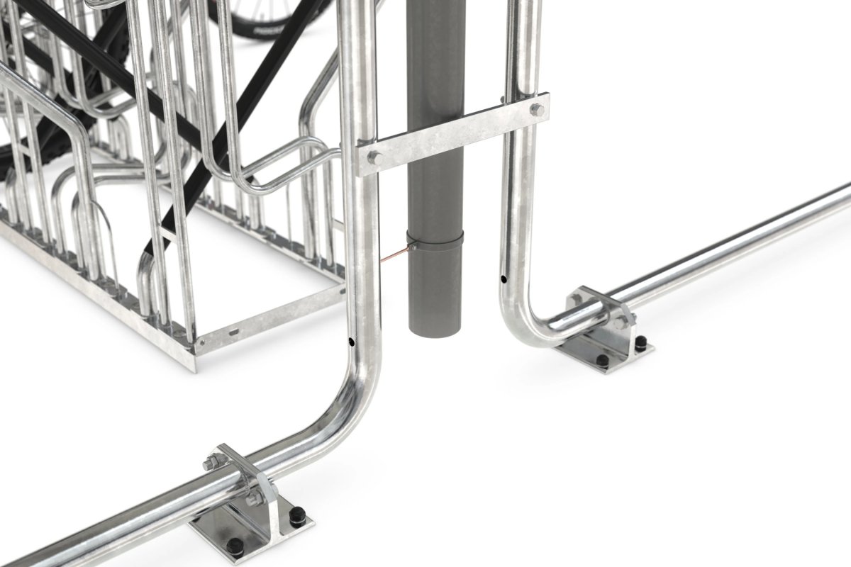 Preview: Raucherunterstand, Zweiradüberdachung, Personenunterstand Modell Siegen Anbaueinheit Detail 3