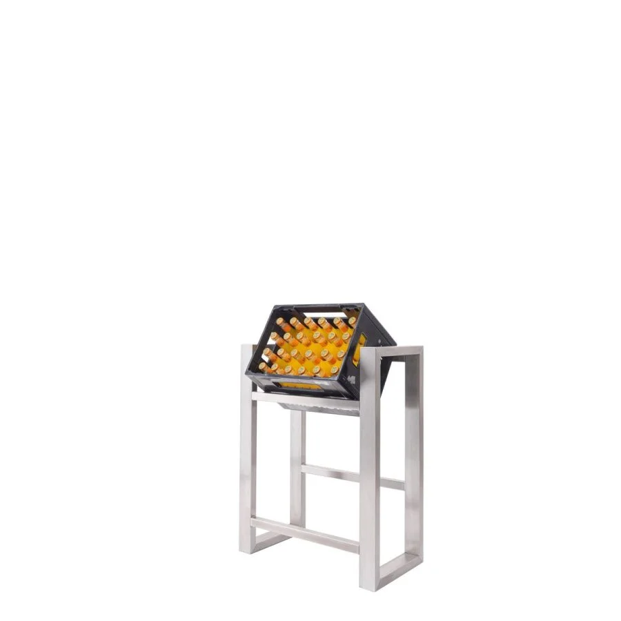 Stainless steel crate rack for two crates - view 4 Stainless steel crate rack for two crates - view 4