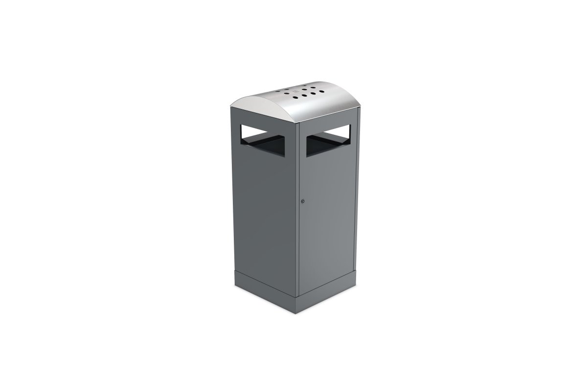 Litter garbage can with ashtray 40L