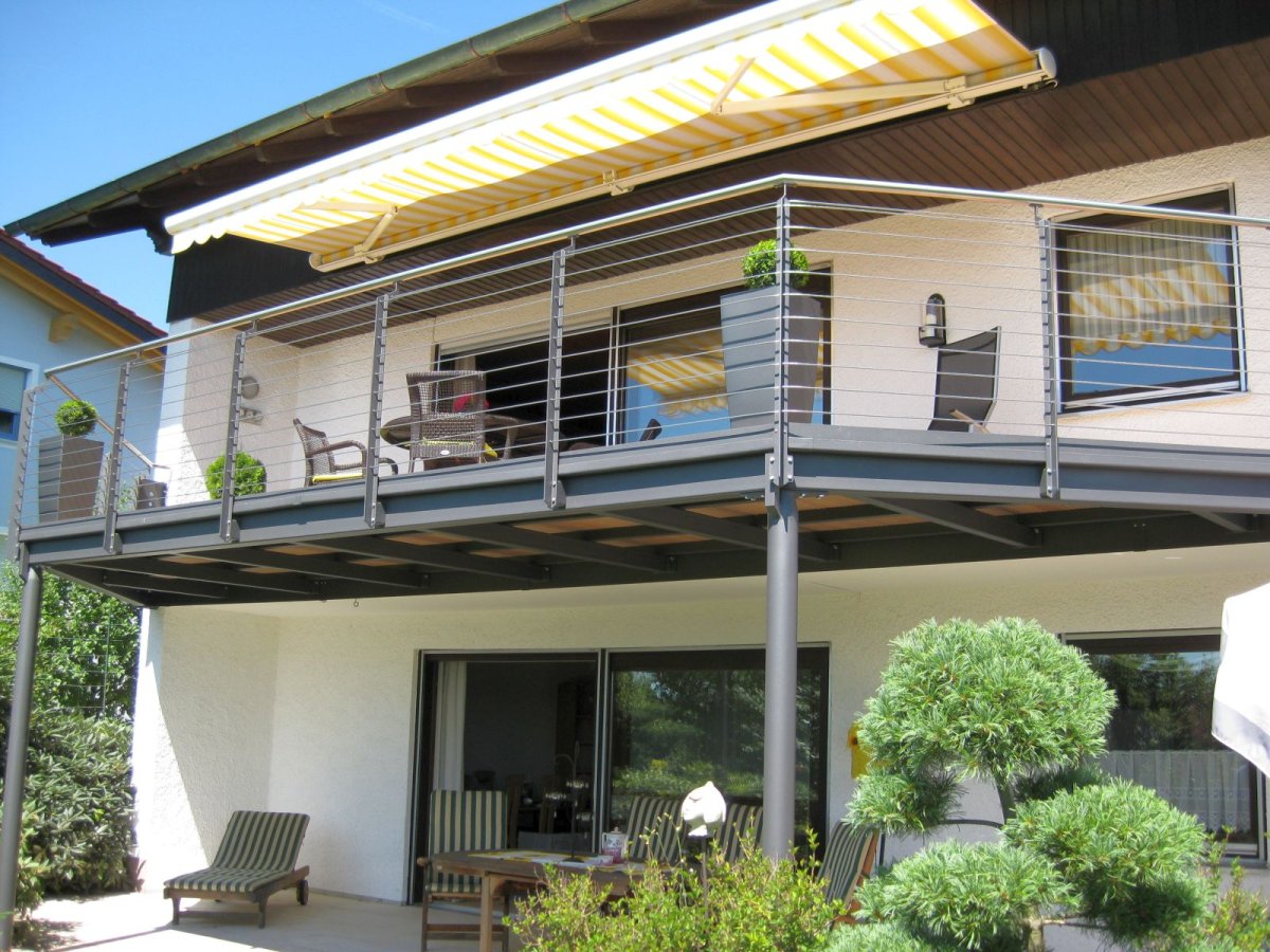 Balkon mit Überdachung Terrasse-2