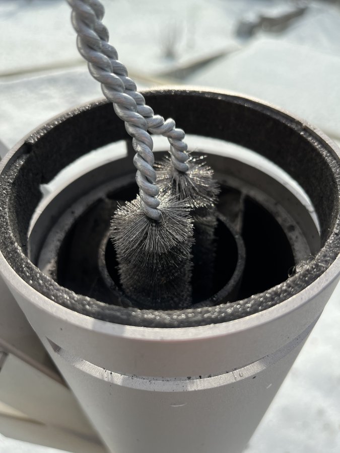 Wire cleaning brush for "Magic-Pellet-Fire" - how-to