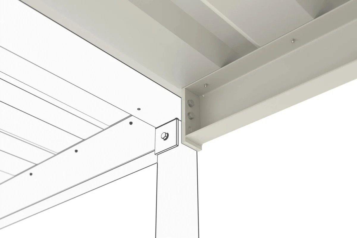 Überdachung Leipzig L15 RAL 9002 Detail 4 Überdachung Leipzig L15 RAL 9002 Detail 4